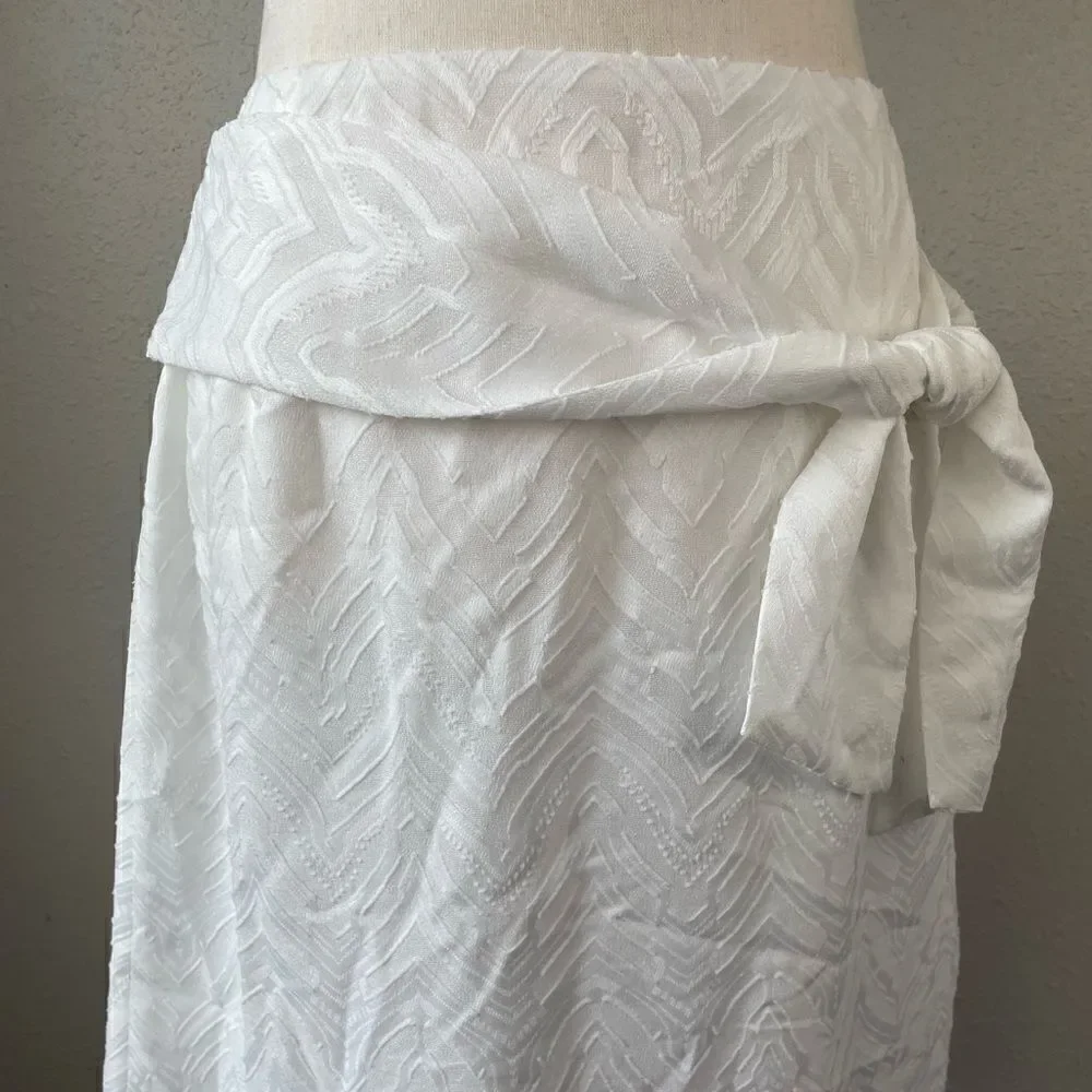 NWT Nine West White Midi Skirt Size 10